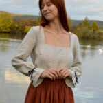 Amber Blouse with Square Neckline