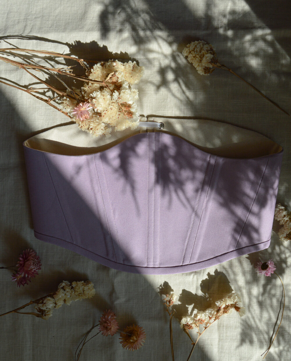 Solid Color Underbust Corset