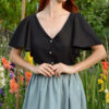 Juliette Blouse with Butterfly Sleeves