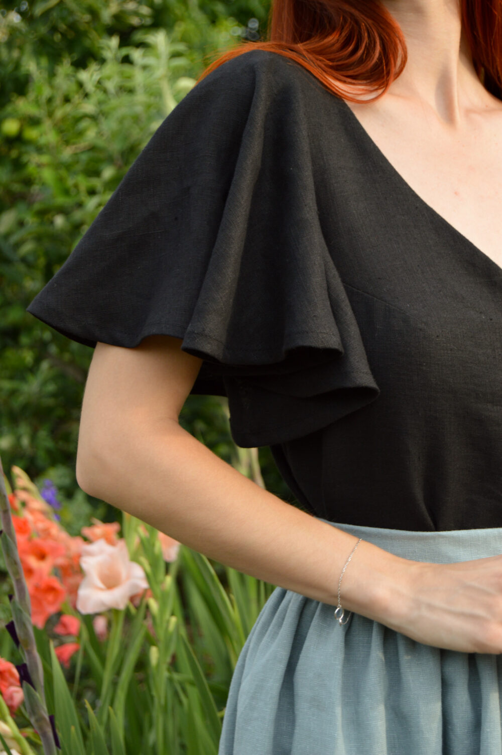 Juliette Blouse with Butterfly Sleeves