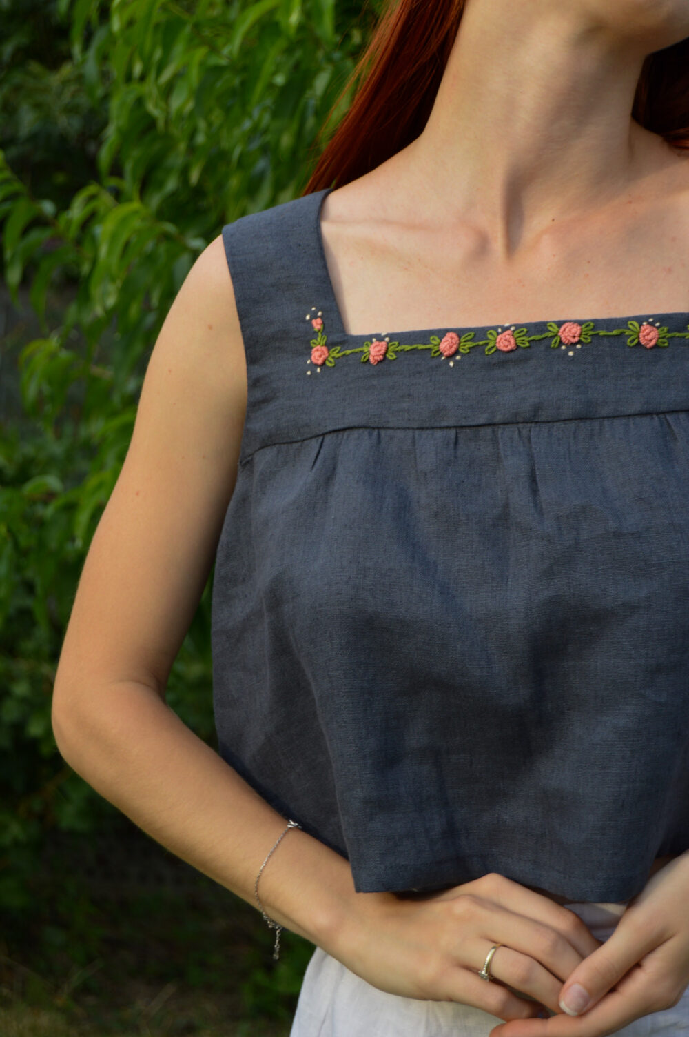 DSC_0082 Holly Hand Embroidered Crop Top