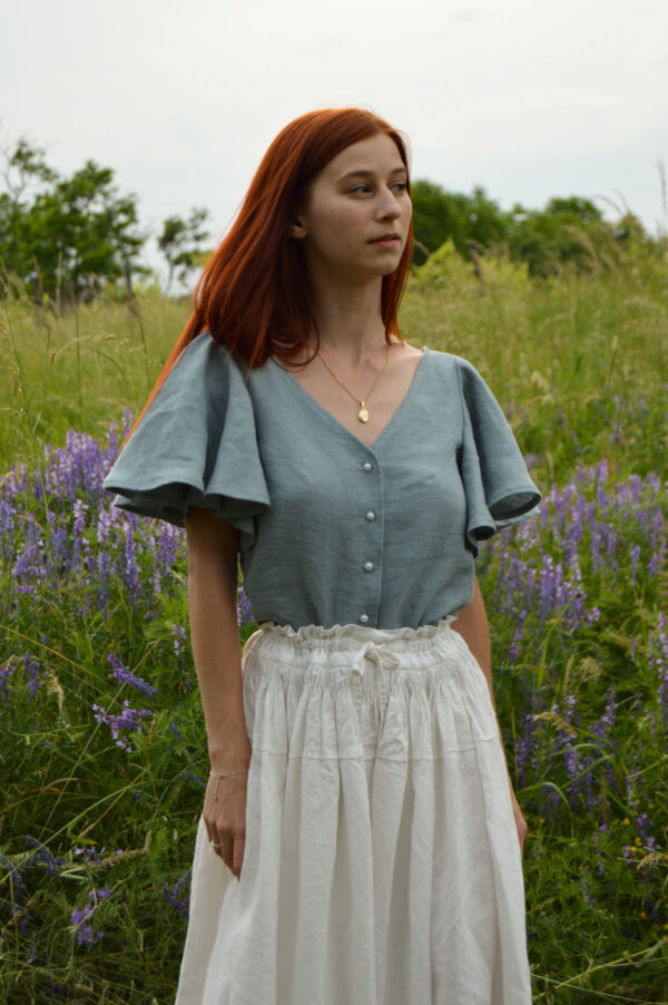 Juliette Blouse with Butterfly Sleeves