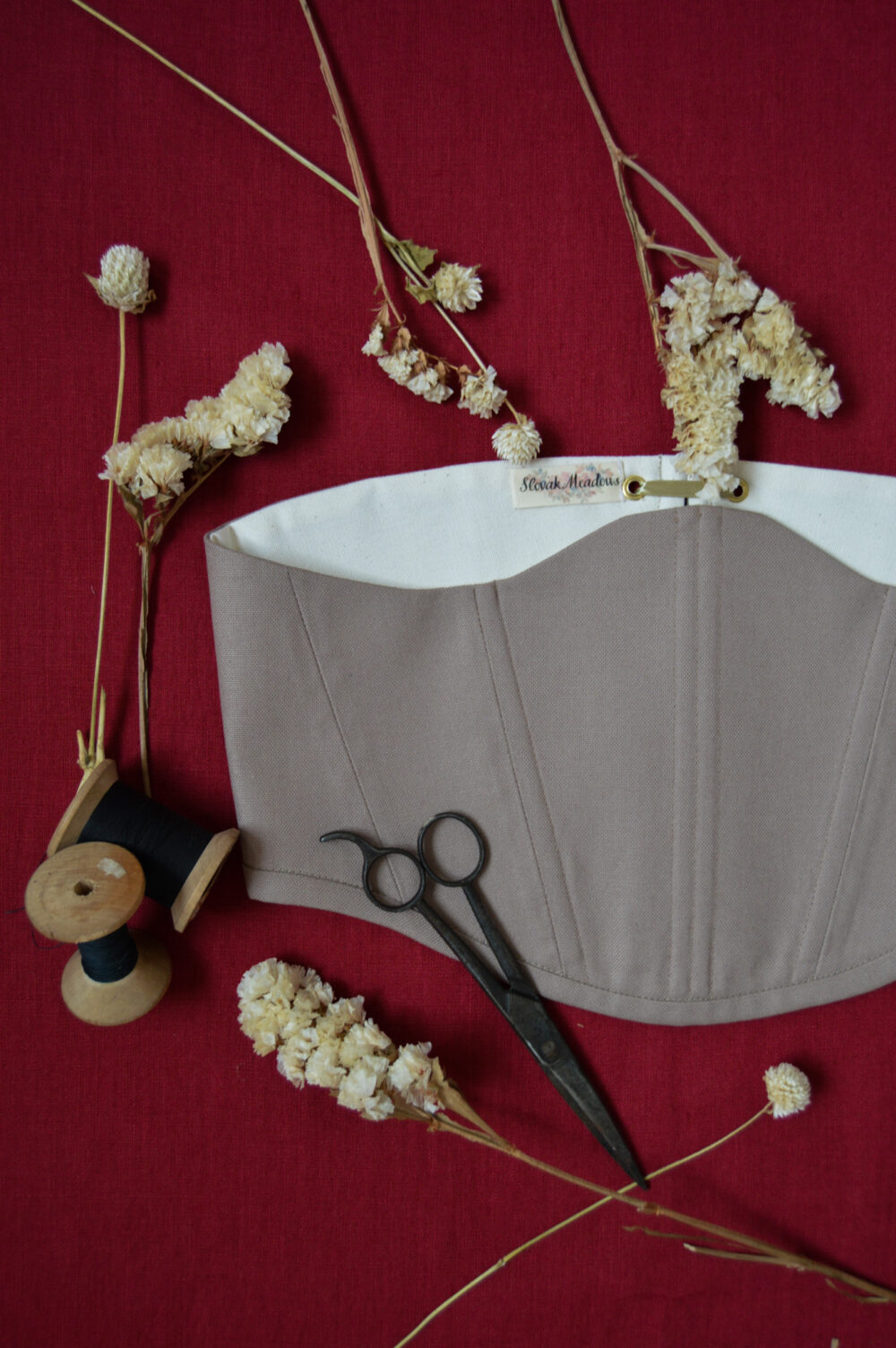 Solid Color Underbust Corset