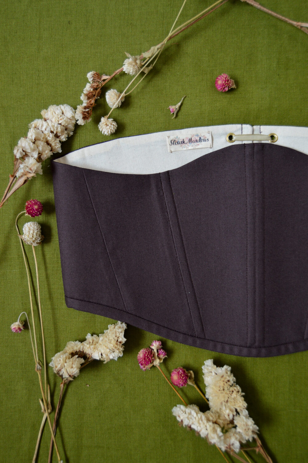 Solid Color Underbust Corset