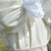 IMG_4659 Ivory Annie Blouse with Madeira Lace Size M