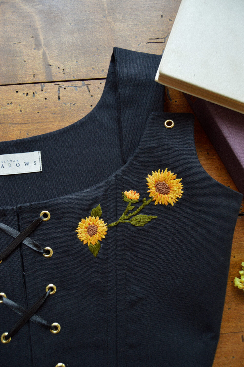 Embroidered Renaissance Corset Bodice