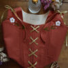 Embroidered Renaissance Corset Bodice