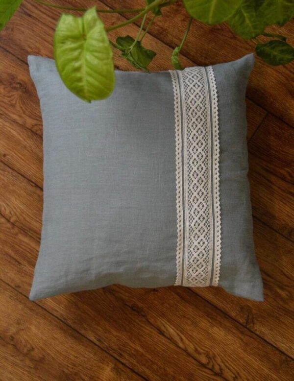 Soft linen pillow case
