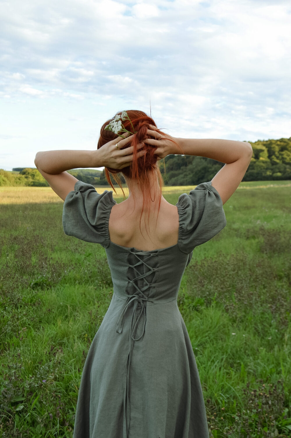 DSC_0931 Francesca Dress in Sage Green Linen