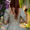 Francesca cotton dress wtih floral pattern SlovakMeadows for summer