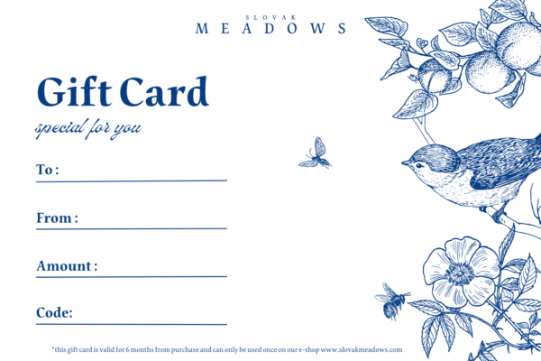 Gift card for birthday SlovakMeadows