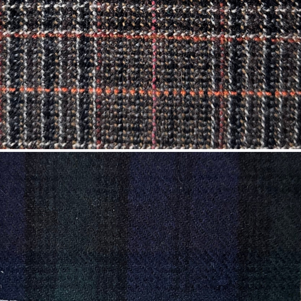 Wool pattern Aurora skirt wtih pockets