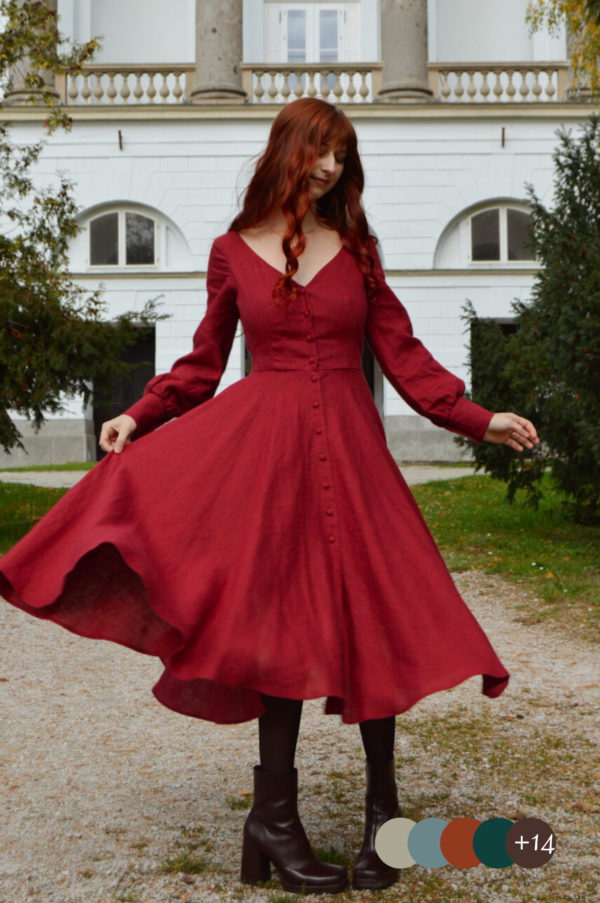 slovakmeadows charlotte longsleeves dress Charlotte dress with long sleeves