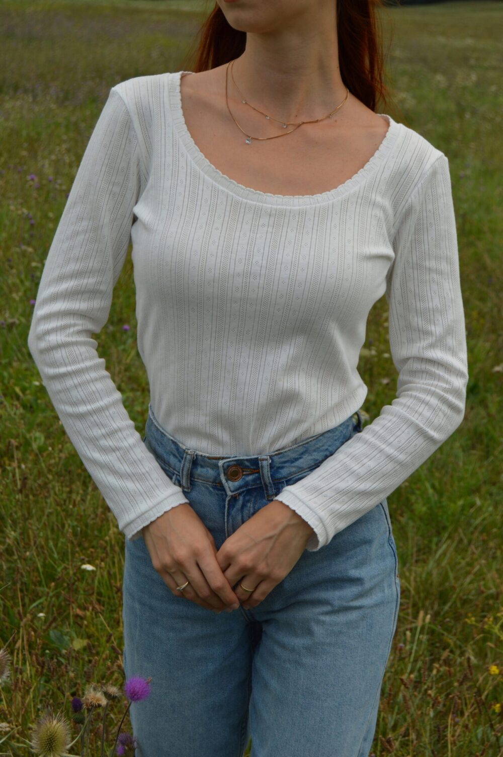 Tess Pointelle Top