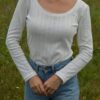 Tess Pointelle Top