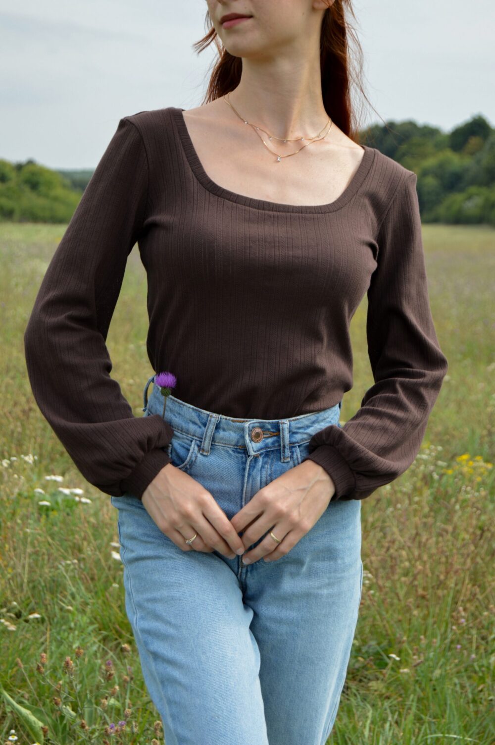 Elora Pointelle Top