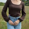 Elora Pointelle Top