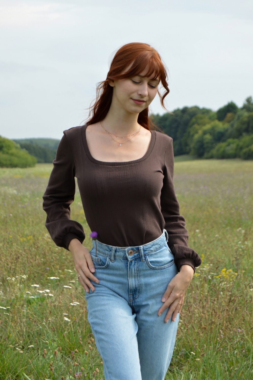 Elora Pointelle Top