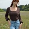 Elora Pointelle Top