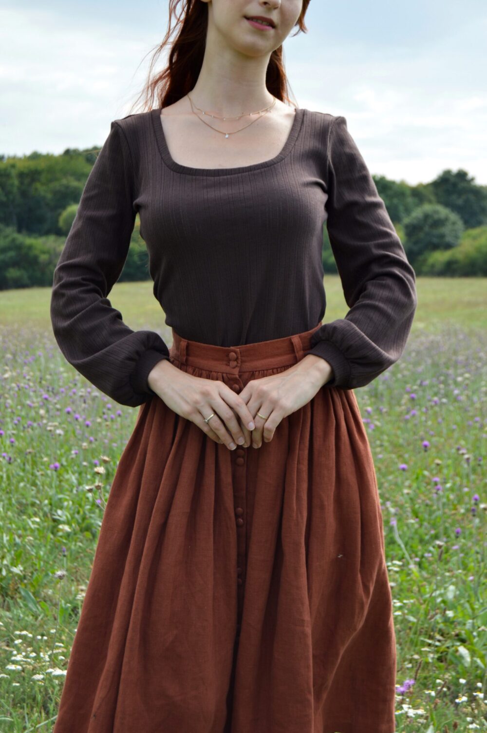 Elora Pointelle Top