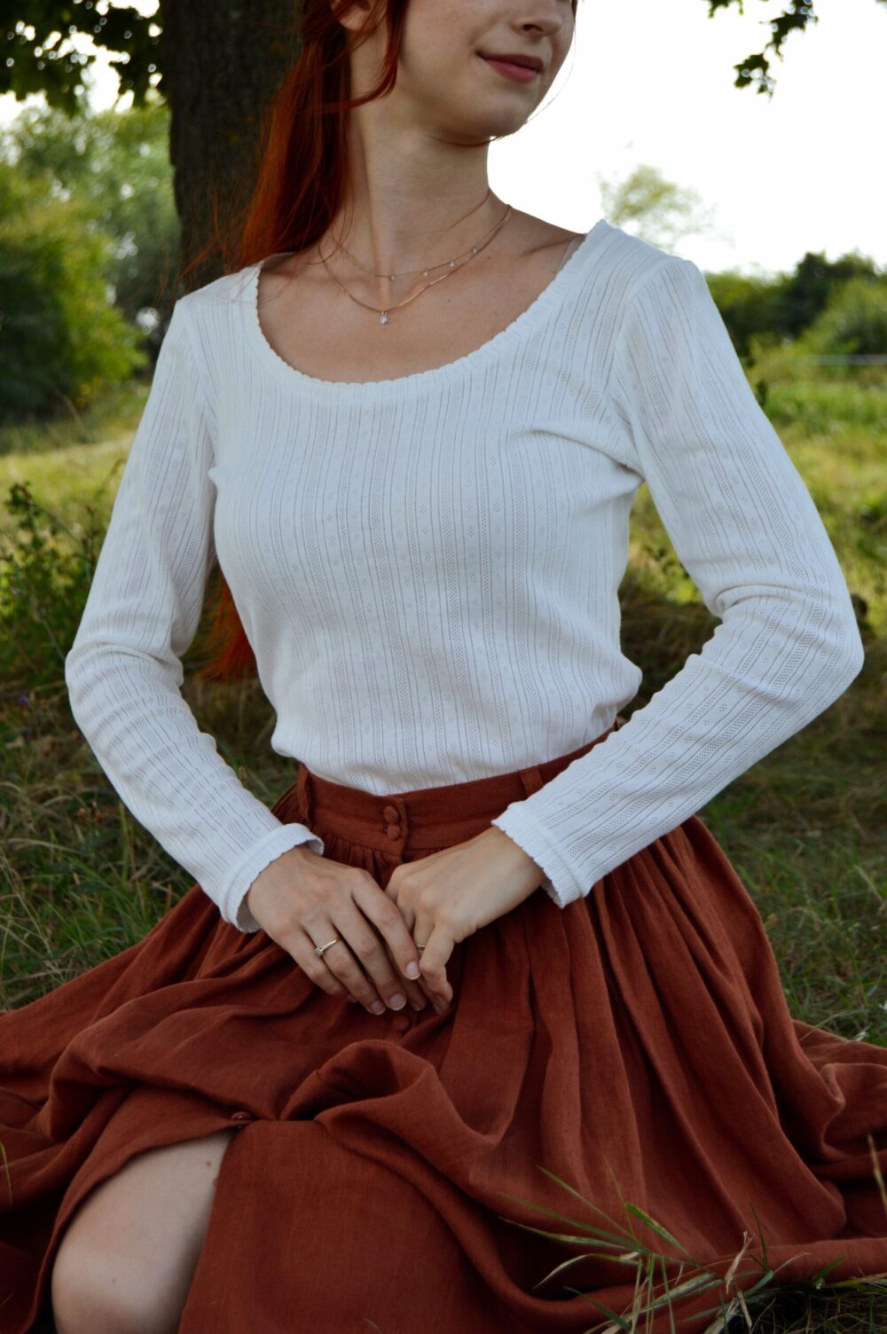 Tess Pointelle Top