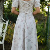 Francesca dress in Beige Flowers Cotton