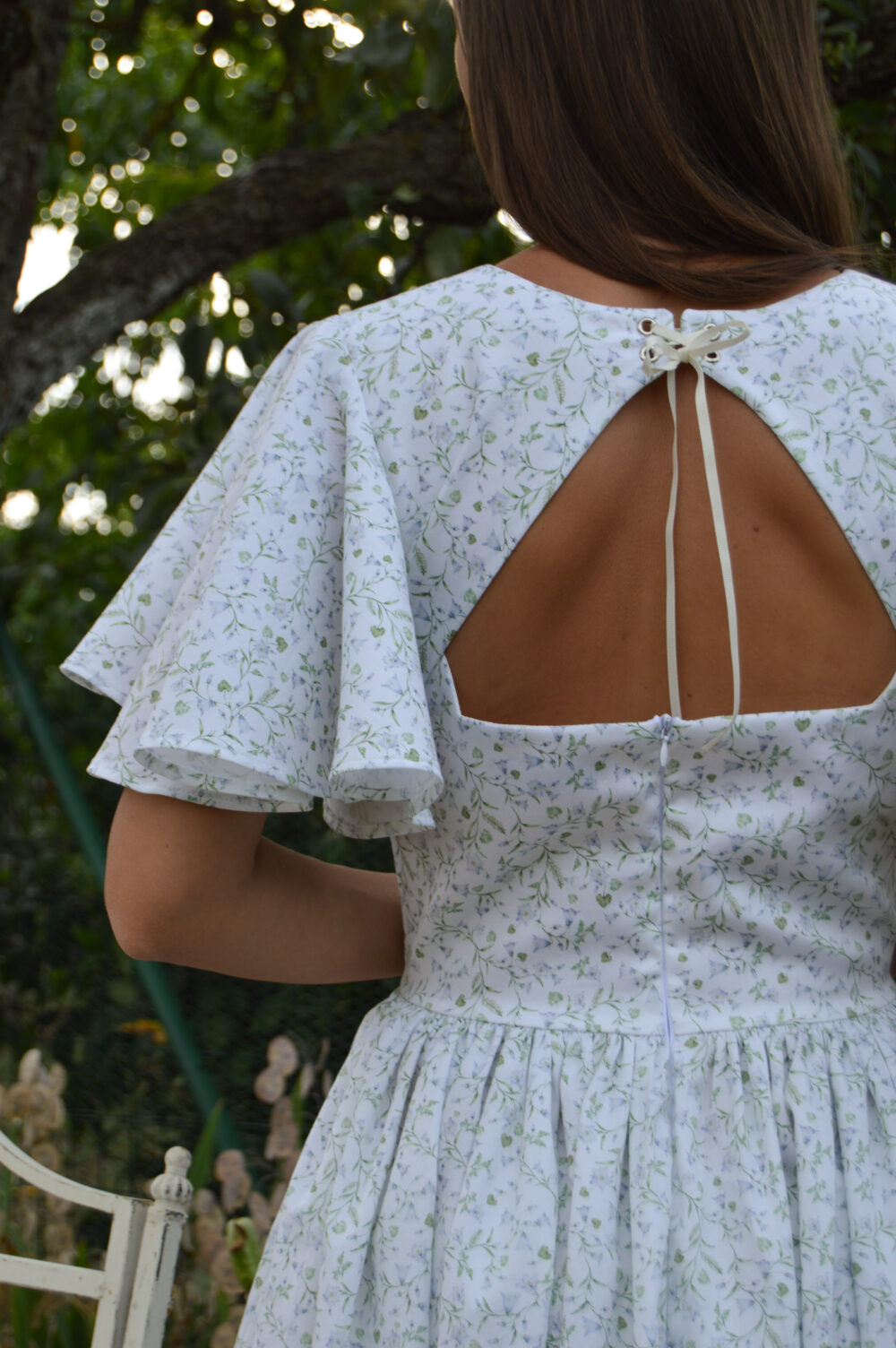 DSC_0927 Florence Dress in Bellflower Cotton