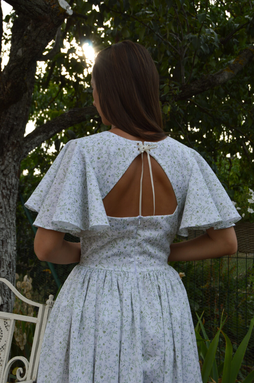 DSC_0931 Florence Dress in Bellflower Cotton